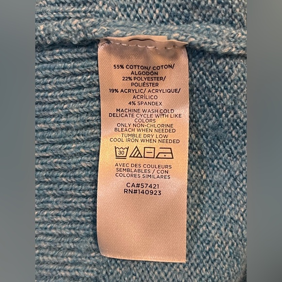 LOFT Rhinestone Button Cardigan Sweater - Picture 8 of 8